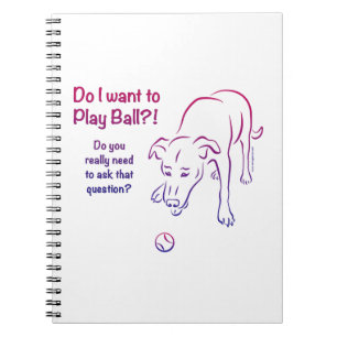 Caderno Espiral Tennis Ball Dog