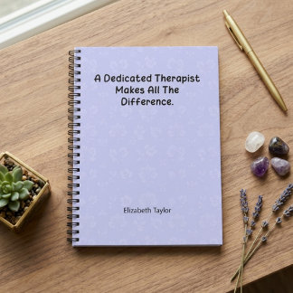 Caderno Espiral Terapeuta Dedicado Faz Toda a Diferença