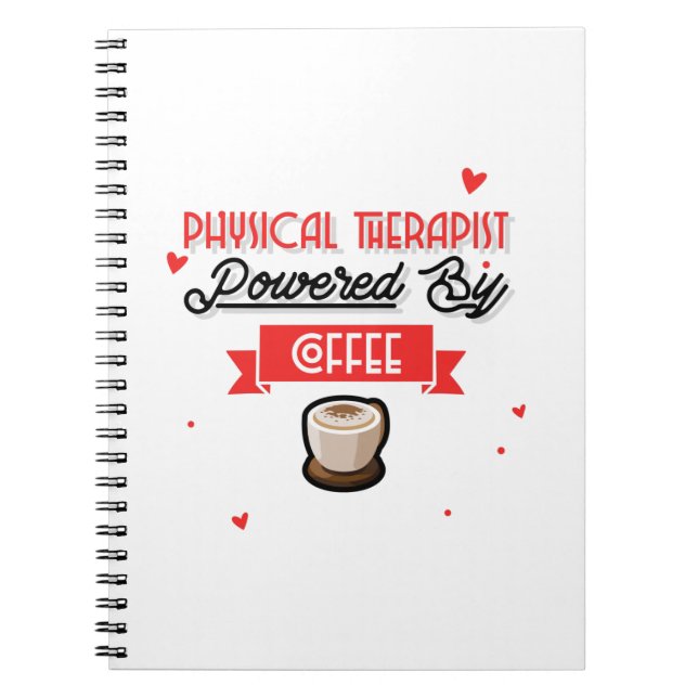 Caderno Espiral Terapêutica Física Com Café (Frente)