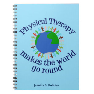 Caderno Espiral Terapêutica Física - Inspiração Quote Monograma PT