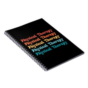 Caderno Espiral Terapêutica Física PT Formando Retro PT Presentes