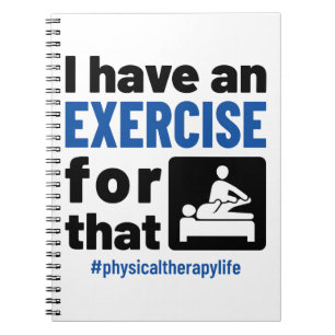 Caderno Espiral Terapia Física Tenho um Exercício para isso