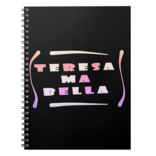 Caderno Espiral Teresa Bella fez para sua mistura de cores Drawest