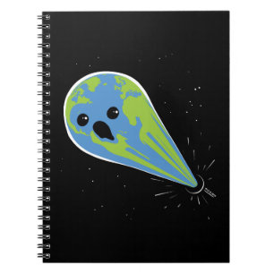 Caderno Espiral Terra contra o buraco negro