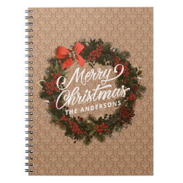 Caderno Espiral Terra de Natal Personalizada Elegante | Notebook