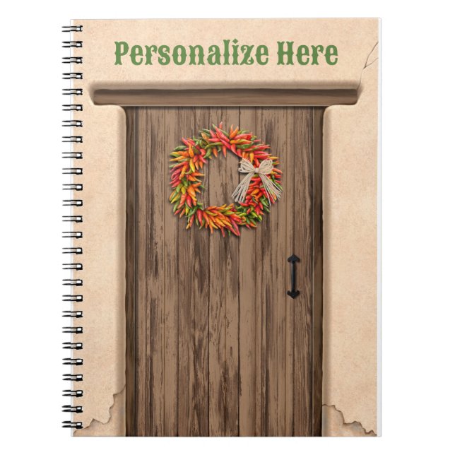 Caderno Espiral Terra do Sudoeste do Chile na Porta da Madeira rus (Frente)