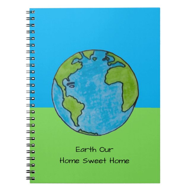 Caderno Espiral Terra Nossa Casa Doce Casa (Frente)