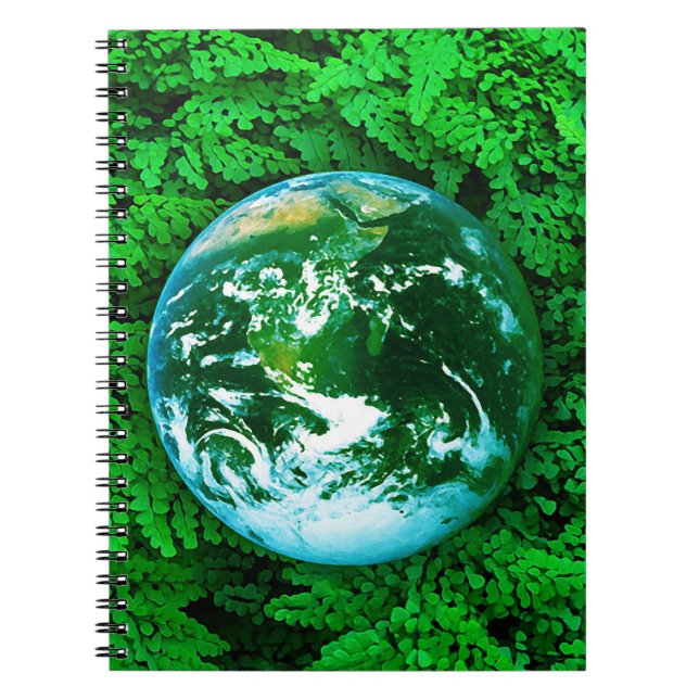 Caderno Espiral Terra Verde - consciência ecológica (Frente)