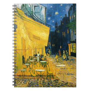 Caderno Espiral Terraço do café de Vincent van Gogh , Lugar du
