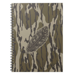 Caderno Espiral Terrenos de Camuflagem Florestal Pena de Peru Fund