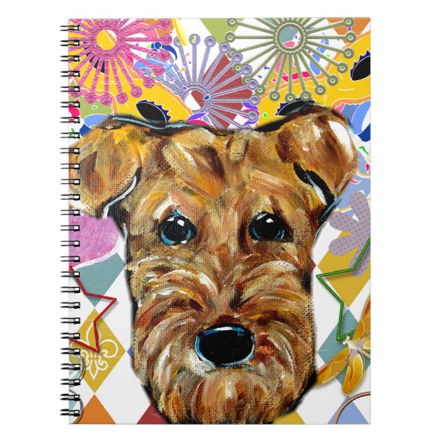 CADERNO ESPIRAL TERRIER AIREDALE (Frente)