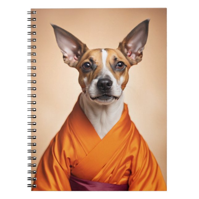 Caderno Espiral Terrier Budista Brasileiro (Frente)