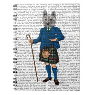 Caderno Espiral Terrier, West Highland, em Kilt 3