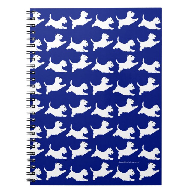 Caderno Espiral Terriers Branco do West Highland (Frente)