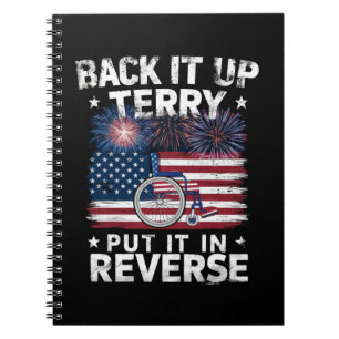 Caderno Espiral Terry, Dê Ré, Coloque Em Reversa Fogos De Artifíci