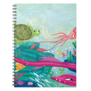 Caderno Espiral Tesouros escondidos do oceano