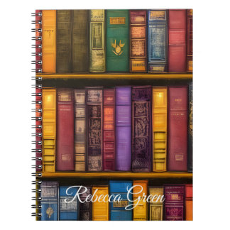 Caderno Espiral Tesouros literários - Livros antigos clássicos