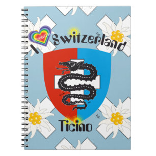 Caderno Espiral Tessin - Ticino - Schweiz - Svizzera - Notizhefte