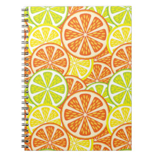 Caderno Espiral Teste padrão 2 do citrino