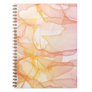 Caderno Espiral Teste padrão abstrato da aguarela