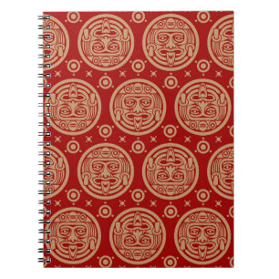 Caderno Espiral Teste padrão asteca