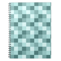 Teste padrão Checkered monocromático azul da