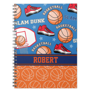 Caderno Espiral Teste padrão conhecido personalizado ESPORTES do