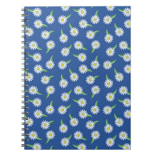 Caderno Espiral teste padrão da margarida