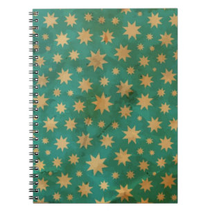 Caderno Espiral Teste padrão de estrelas