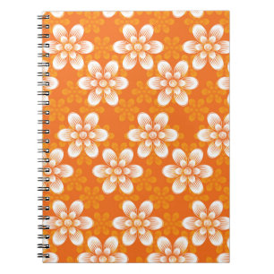 Caderno Espiral Teste padrão de flores