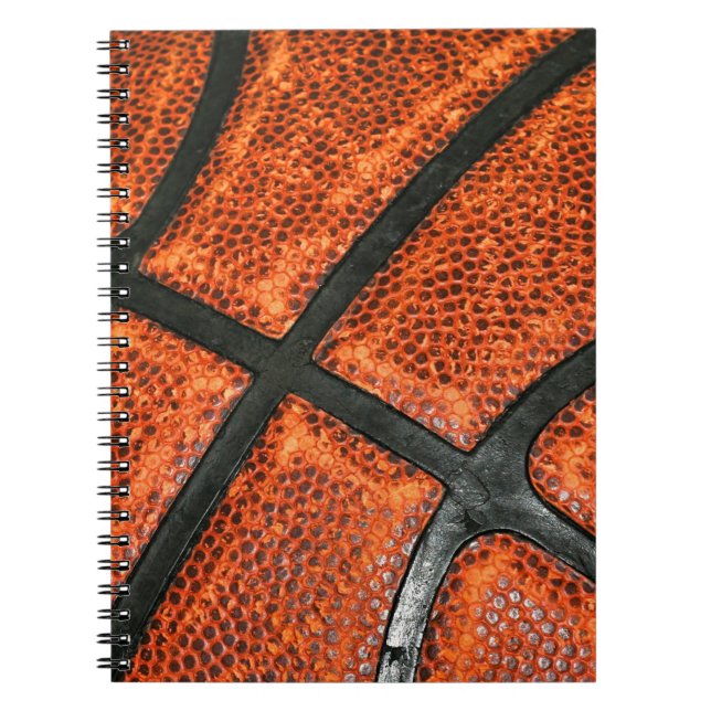 Caderno Espiral Teste padrão do basquetebol (Frente)