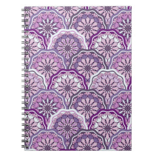Caderno Espiral Teste padrão do vintage