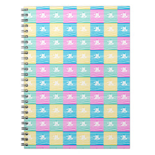Caderno Espiral Teste padrão dos navios de navigação