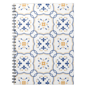 Caderno Espiral Teste padrão floral