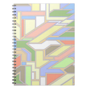 Caderno Espiral Teste padrão geométrico 3