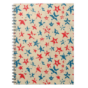 Caderno Espiral Teste padrão para 4o julho