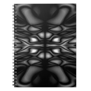 Caderno Espiral Teste padrão preto e branco