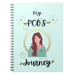 Caderno Espiral Teto da Síndrome de Ovário Policístico PCOS Journe