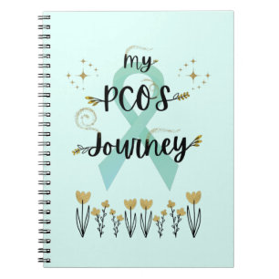 Caderno Espiral Teto da Síndrome de Ovário Policístico PCOS Journe