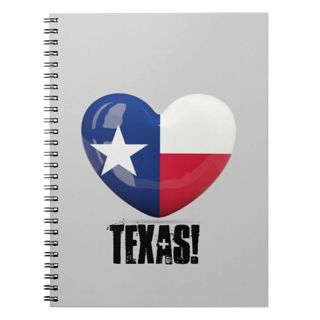 Caderno Espiral Texas Flag Cutout (Frente)