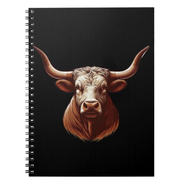Caderno Espiral Texas Longhorn (Frente)