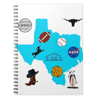 Caderno Espiral Texas no Glance!