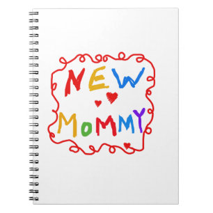 Caderno Espiral Texto de Cores Primárias Novas Ofertas de Mamãe