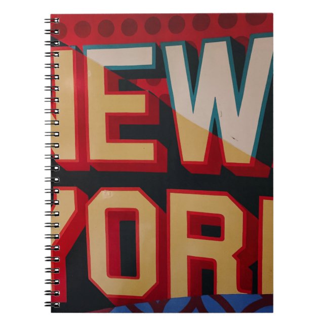 Caderno Espiral Texto de Nova Iorque (Frente)