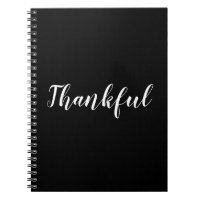 Texto personalizado preto agradecido elegante