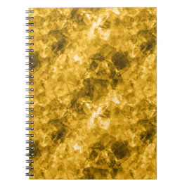 Caderno Espiral Textura amarrada amarela