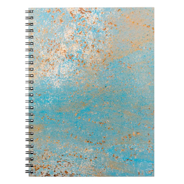 Caderno Espiral Textura antiga de madeira de fundo, abstrato, enve (Frente)