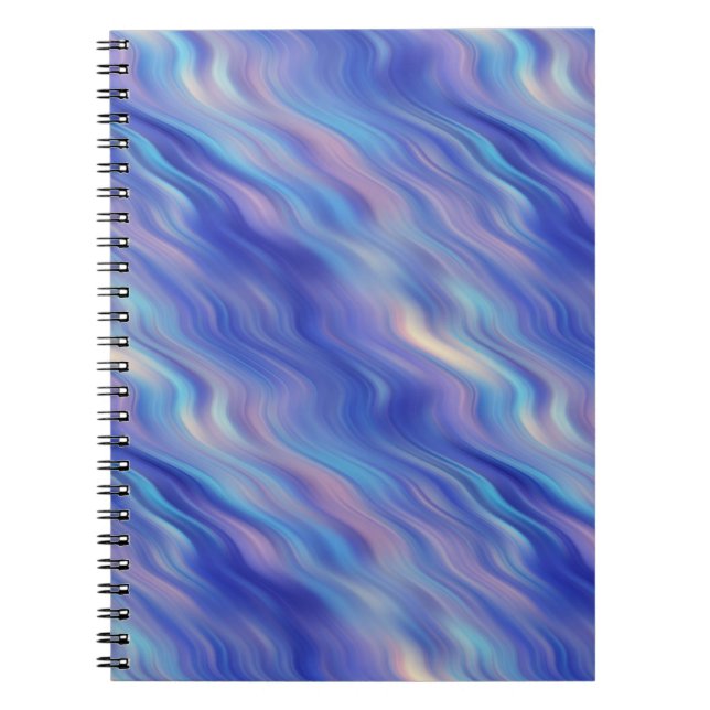 Caderno Espiral Textura Azul de Glória (Frente)