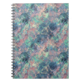 Caderno Espiral Textura Azul Solar Cruzada
