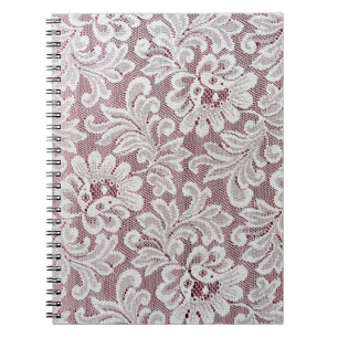 Caderno Espiral Textura branca de local elegância fina com bea se